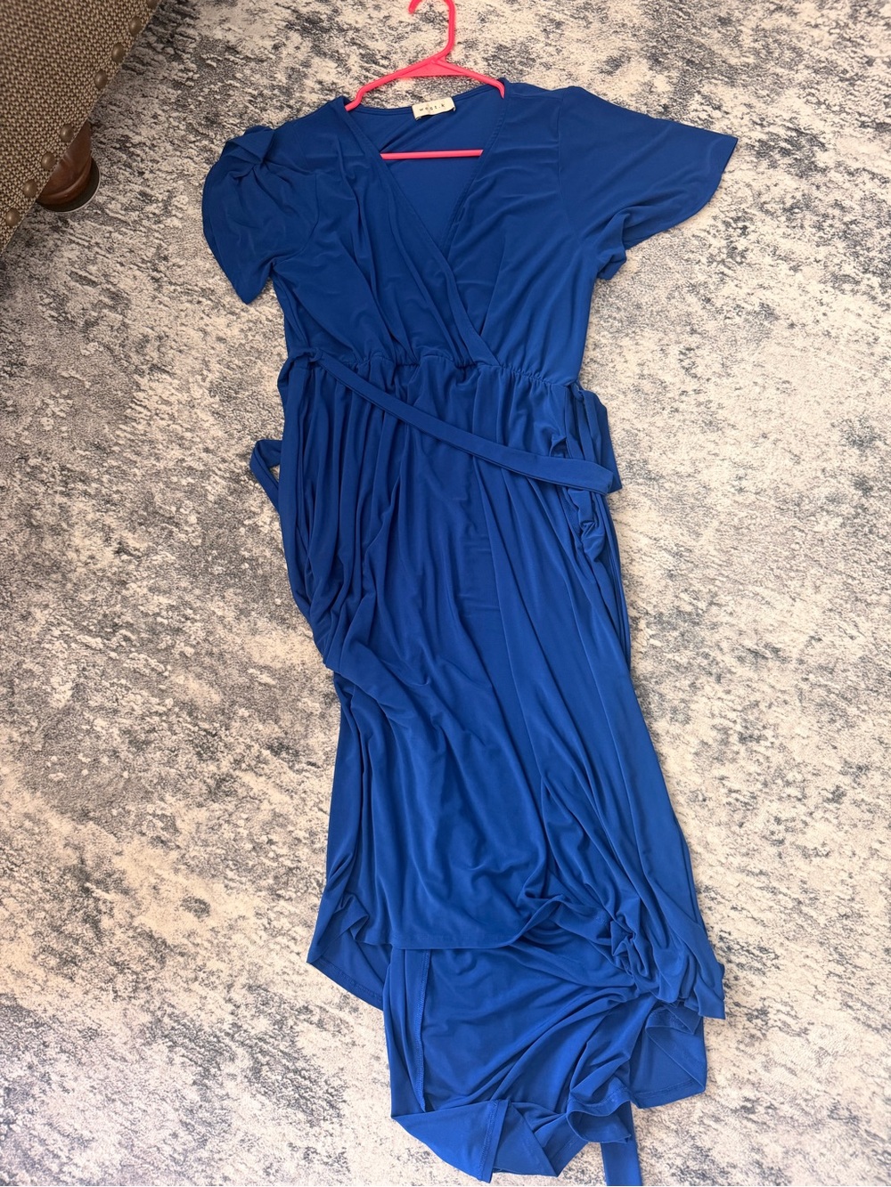 Royal Blue Wrap Maxi Dress